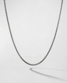 David Yurman | 1.7mm Men's Box Chain Necklace in Silver,商家Neiman Marcus,价格¥1356