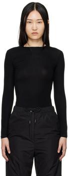 Max Mara | Black Gazza Long Sleeve T-Shirt商品图片,