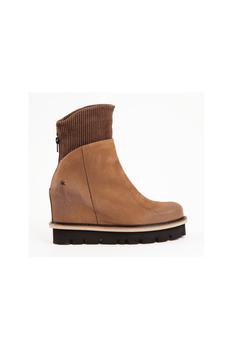 PATRIZIA BONFANTI, PATRIZIA BONFANTI | Women's Patrizia Bonfanti Jun Wedge Ankle Boots in Grey and Brown商品图片 