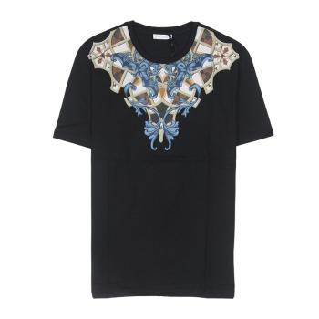 范思哲t恤新款, Versace | VERSACE COLLECTION  男士黑色印花T恤 V800683-VJ00236-V7008商品图片 满$100享9.5折, 满折