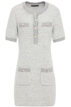 Maje | Raveno metallic bouclé-knit mini dress商品图片,5.5折