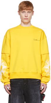 美国we11done卫衣, We11done | Yellow Cotton Sweatshirt商品图片 3折