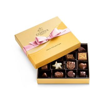 Godiva | 19 Piece Gift Box with Pink Ribbon商品图片,额外7折, 额外七折