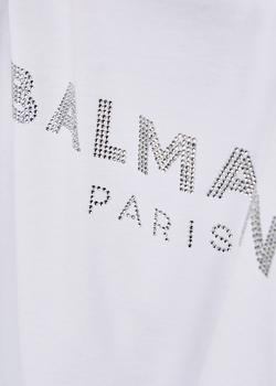 Balmain | KIDS White logo cotton top (6-10 years)商品图片,5折, 独家减免邮费