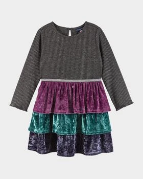 Andy & Evan | Girl's Combo Multicolored Tiered Dress, Size 2T-6X,商家Neiman Marcus,价格¥479