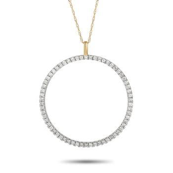商品LB Exclusive | 14K Yellow Gold 0.50 ct Diamond Necklace,商家Jomashop,价格¥6303图片