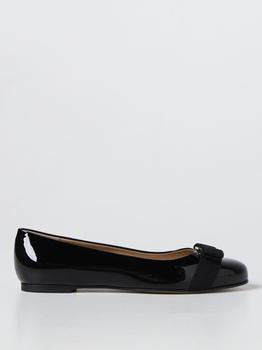 菲拉格慕芭蕾鞋, Salvatore Ferragamo | Salvatore Ferragamo Varina patent leather ballet flats商品图片 满$250享9.7折, 满折