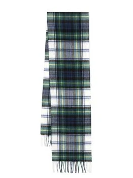 推荐BARBOUR - Wool Scarf With Tartan Motif商品