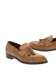 更多zegna鞋, Zegna | Ermenegildo Zegna Men's  Brown Other Materials Loafers商品图片 