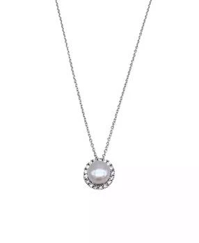 ADORNIA | Floating Freshwater Pearl Halo Necklace,商家Macy's,价格¥103