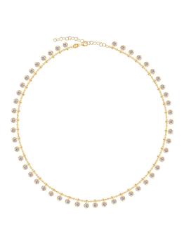 Gabi Rielle好不好, Gabi Rielle | 14K Gold Vermeil & Cubic Zirconia Loaded Bevel Drop Necklace商品图片 6折