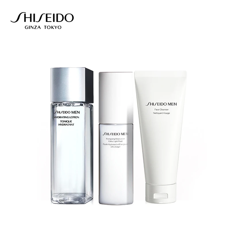 Shiseido | 资生堂（SHISEIDO）男士护肤品套装 (洗面奶+水+乳) 补水保湿三件套 8.8折, 包邮包税