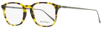 推荐Salvatore Ferragamo Men's Rectangular Eyeglasses SF2846 281 Vintage Tortoise/Gunmetal 53mm商品