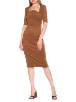 ALEXIA ADMOR | Freya Short Sleeve Sheath Dress 3.9折