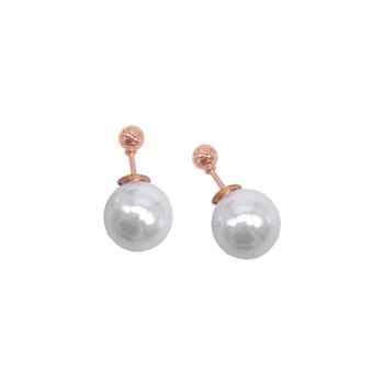推荐Adornia Pearl Double-sided Ball Earrings rose gold商品