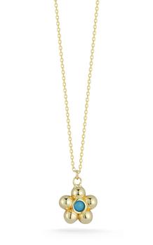 商品Design Lab | 14K Gold Flower Necklace With Turquoise,商家Lord & Taylor,价格¥1653图片