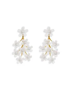 Lele Sadoughi | Imitation Pearl Garden Bouquet Chandelier Statement Earrings,商家Bloomingdale's,价格¥1834