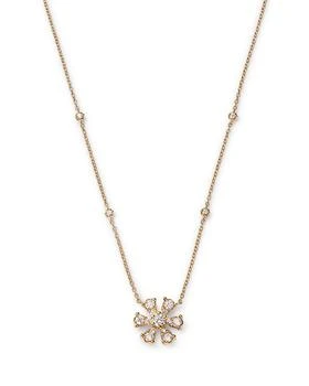 Bloomingdale's | Diamond Flower Pendant Necklace in 14K Yellow Gold, 0.50 ct. t.w.,商家Bloomingdale's,价格¥21700