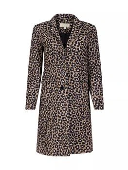 Michael Kors | Leopard Jacquard Midi-Coat 4.3折