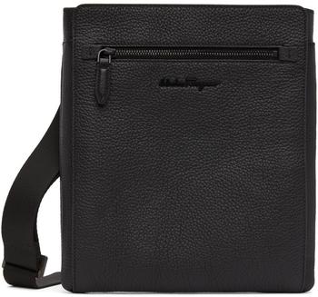 菲拉格慕包单肩包, Salvatore Ferragamo | Black Calfskin Messenger Bag商品图片 额外8.5折, 额外八五折