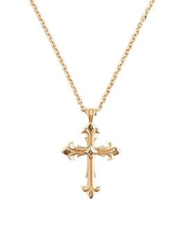 商品Emanuele Bicocchi | Fleury Cross Large Gold-Plated Sterling Silver Pendant Necklace,商家Saks Fifth Avenue,价格¥2570图片