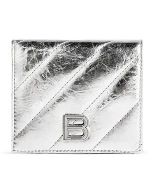 Balenciaga | Metallic Leather Crush Wallet 