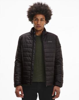 essentials棉服, Calvin Klein | Calvin Klein essential side logo puffer jacket in black商品图片 7.9折