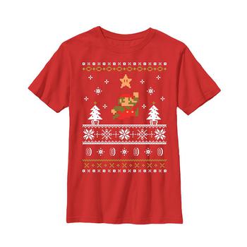 推荐Boy's Ugly Christmas Mario Child T-Shirt商品