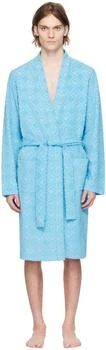 Blue Jacquard Robe