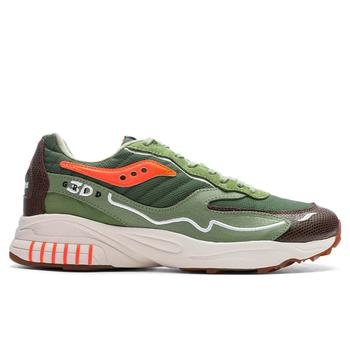 推荐Saucony x Maybe Tomorrow 3D Grid Hurricane Tortoise - Green/Orange商品