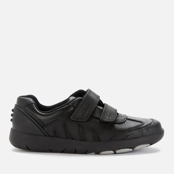 推荐Clarks Kids' Rex Stride School Shoes - Black Leather商品