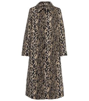 推荐Milly leopard-print faux fur coat商品