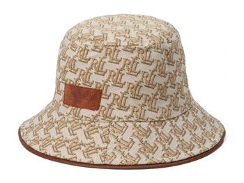 Ralph Lauren | Monogram Bucket Hat with Leat 