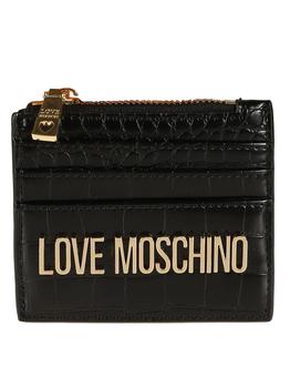 商品Love Moschino | Love Moschino Logo Top Zip Card Holder,商家Italist,价格¥649图片