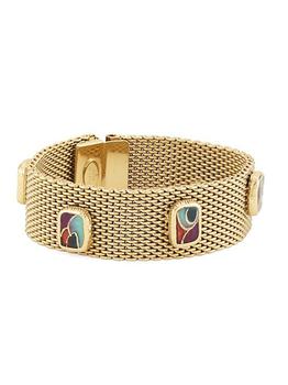 商品GAS Bijoux | Totem 24K Gold-Plate & Enamel Bracelet,商家Saks Fifth Avenue,价格¥1975图片