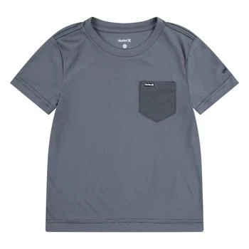 Hurley | One Pocket UPF Rash Guard Shirt (Little Kid),商家Zappos,价格¥192