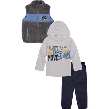 商品KIDS HEADQUARTERS | Baby Boys T-shirt, Vest and Twill Joggers, 3 Piece Set,商家Macy's,价格¥208图片