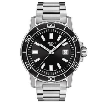 推荐Men's Swiss Supersport Stainless Steel Bracelet Watch 44mm商品