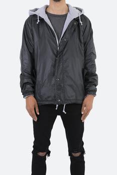 mnml外套, MNML | Hooded Coaches Jacket - Black/Grey商品图片 6.6折
