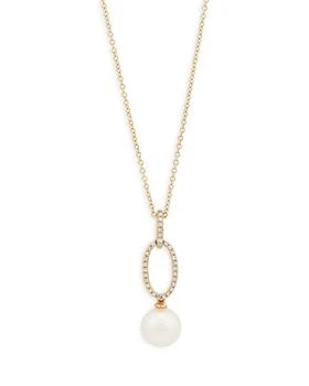 Bloomingdale's | 14K Yellow Gold Cultured Freshwater Pearl & Diamond Pendant Necklace, 18" - Exclusive,商家Bloomingdale's,价格¥10939