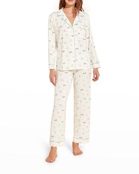 商品Eberjey | Gisele Printed Cropped Pajama Set,商家Neiman Marcus,价格¥567图片