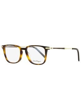 推荐Salvatore Ferragamo Men's Rectangular Eyeglasses SF2861 214 Tortoise/Gold 51mm商品