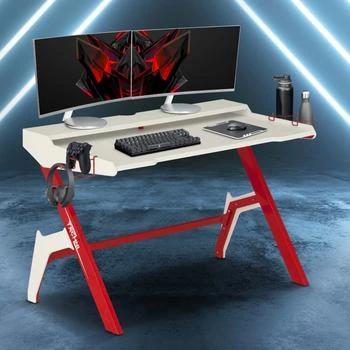 Simplie Fun | Ergonomic Computer Gaming Desk Workstation,商家Premium Outlets,价格¥2169