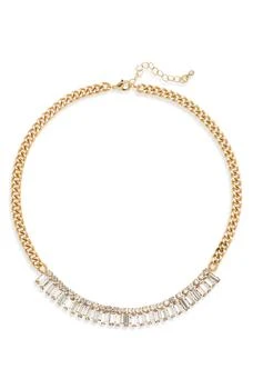 Nordstrom | Crystal Baguette Curb Link Necklace,商家Nordstrom Rack,价格¥113