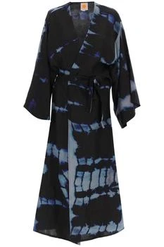 推荐'Shibori' tie-dye kimono dress商品