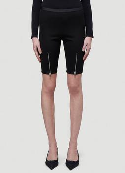 推荐Zipped Biker Shorts in Black商品
