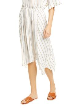 Vince, Vince | Stripe Gauze Panel Skirt商品图片 3.4折