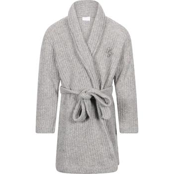 推荐Woolen logo bathrobe in grey商品
