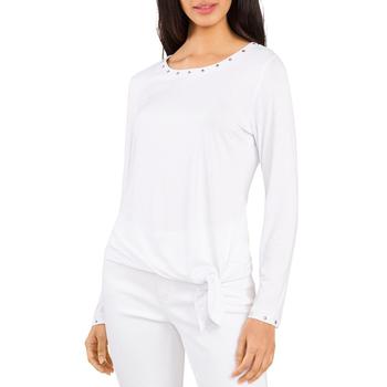 Vince Camuto Specialty Size, Vince Camuto | Vince Camuto Womens Tie Front Boatneck Blouse商品图片 2折起