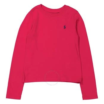 Ralph Lauren | Girls Pink Long Sleeve Classic Pony Cotton T-Shirt 4.5折, 满$200减$10, 满减